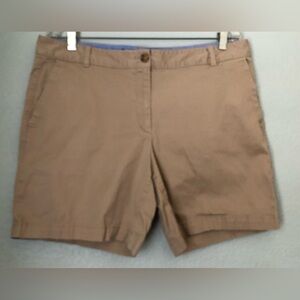 Talbots Khaki The Weekend Chino Shorts Women 14